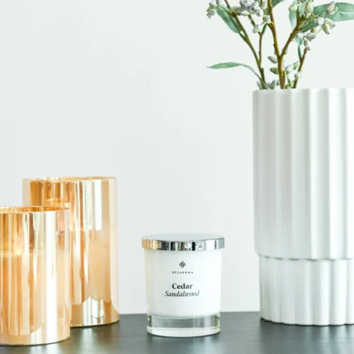 Scented Candle Cedar Sandalwood Lifestyle