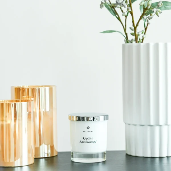 Scented Candle Cedar Sandalwood Lifestyle